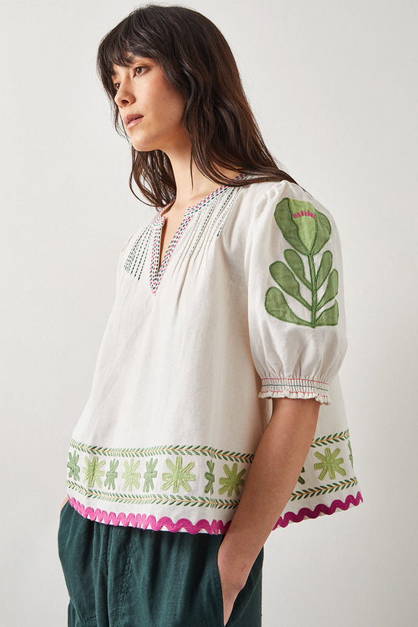 Valeria Embroidered Top