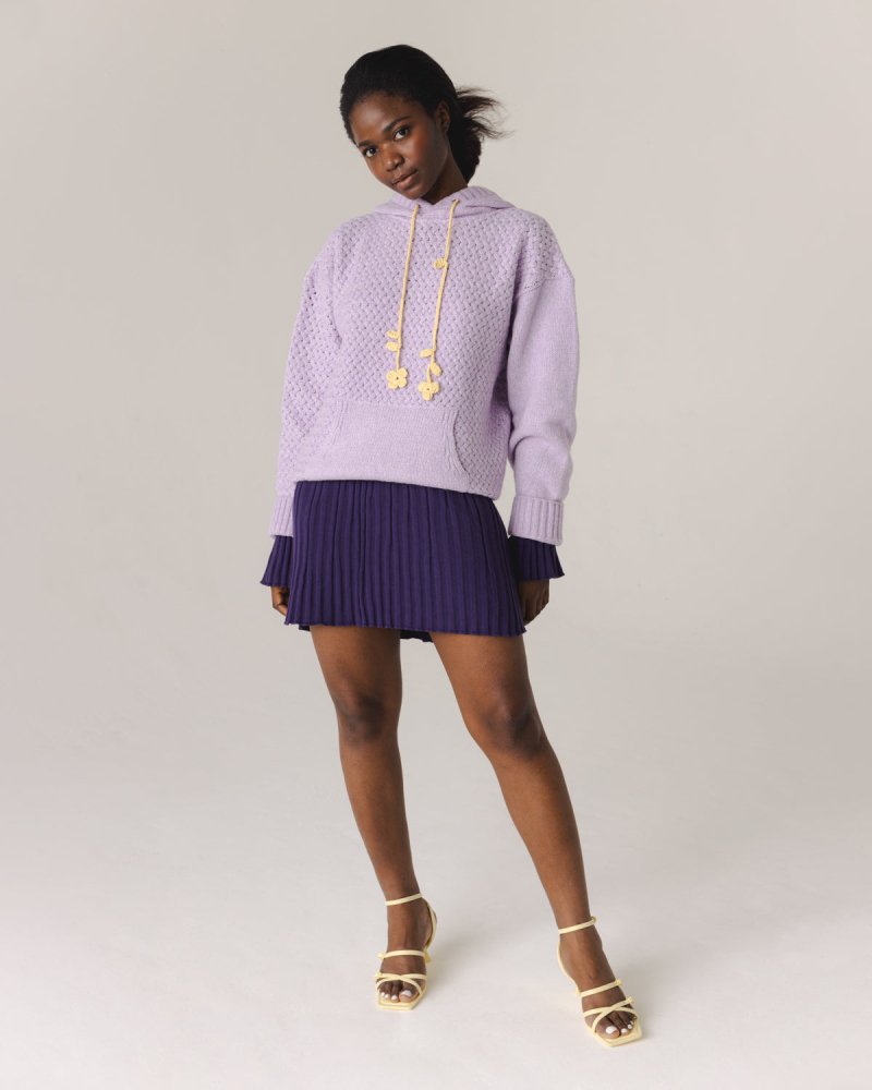 Žilvinas: Lilac Merino Wool Hoodie