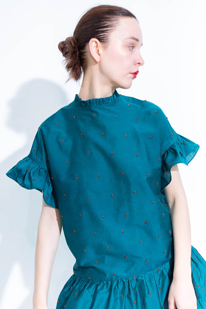 lovely teal designer top